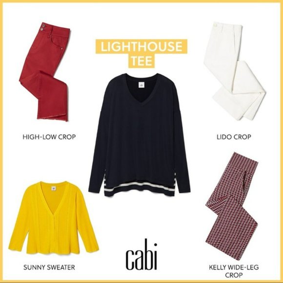 EUC CAbi Lighthouse Tee #5742 - Picture 5 of 6